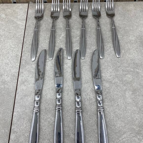 Reed Barton Brompton Stainless Heritage Mint Ltd Silverware Flatware Lot of 10 - Picture 1 of 7